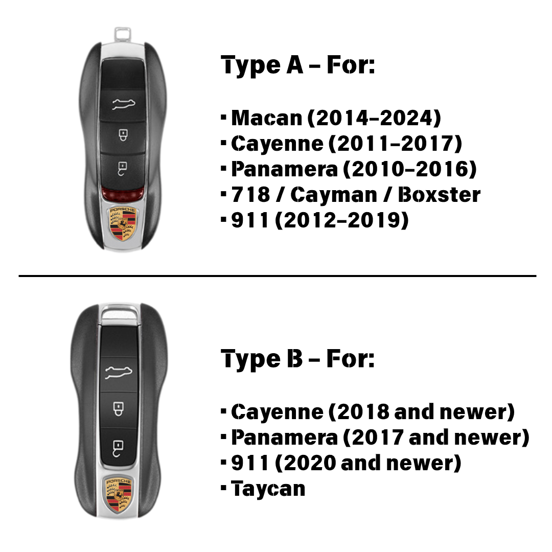 【ColorSync】Porsche OEM Paint Custom Key Shell – Factory Code Matched Finish Sprayer Studio