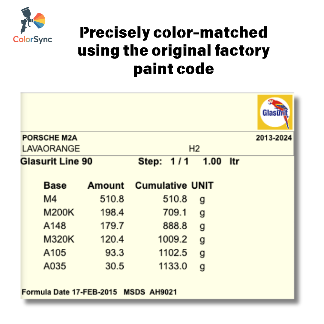 【ColorSync】Porsche OEM Paint Custom Key Shell – Factory Code Matched Finish Sprayer Studio
