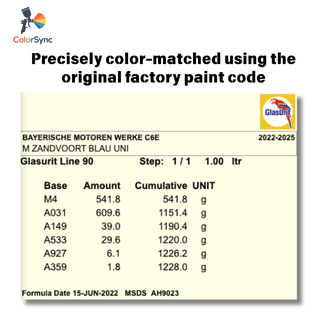 【ColorSync】BMW Original Color Code Custom Key Fob Shell | 50th Anniversary Edition Sprayer Studio