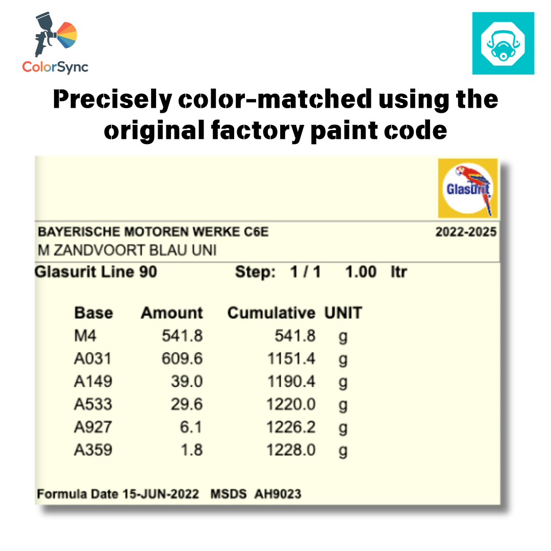 【ColorSync】BMW Original Color Code Custom Key Fob Shell | 50th Anniversary Edition Sprayer Studio