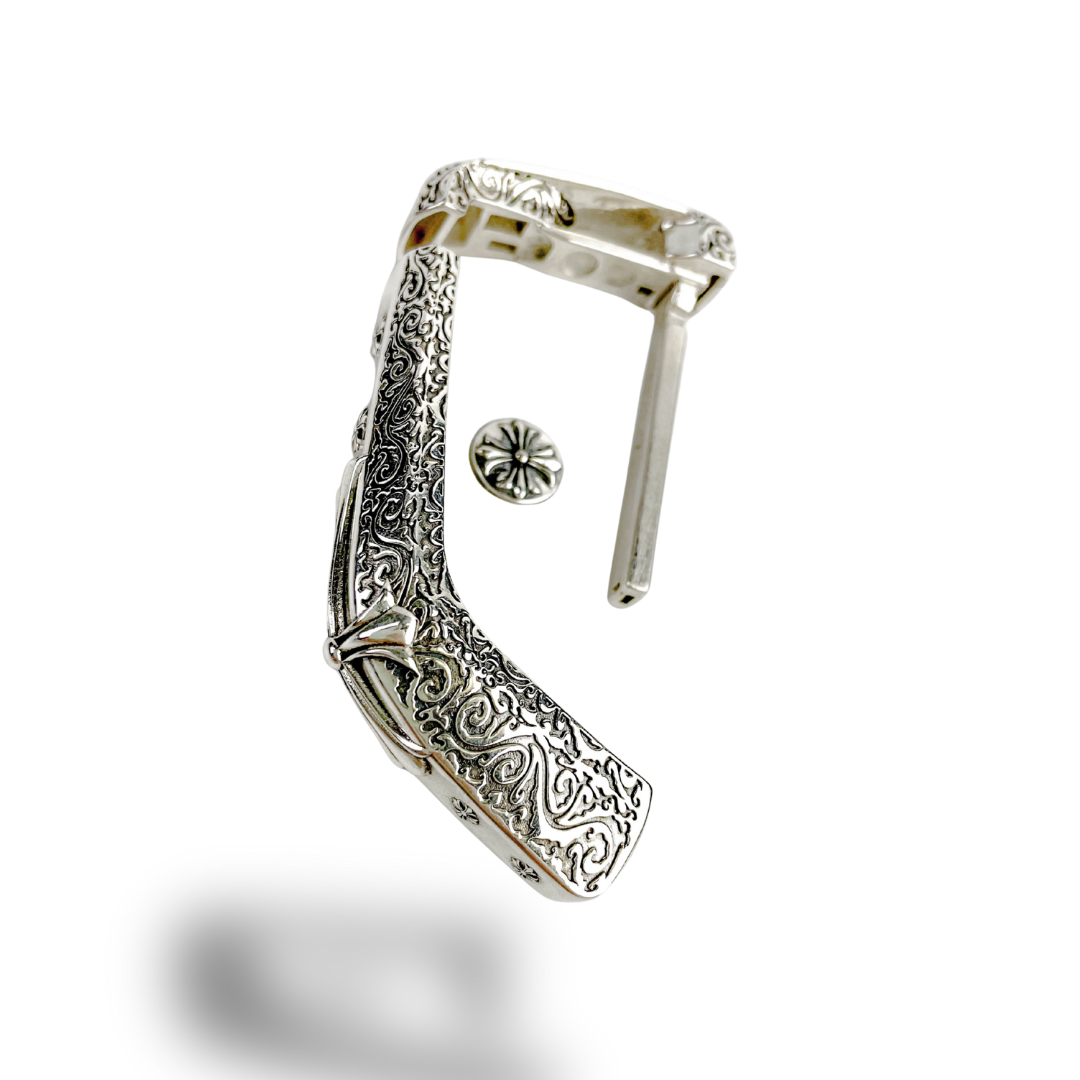 Custom 925 Sterling Silver BMW Key Shell – Full Replacement with Handcrafted Chrome Hearts Style Sprayer Studio