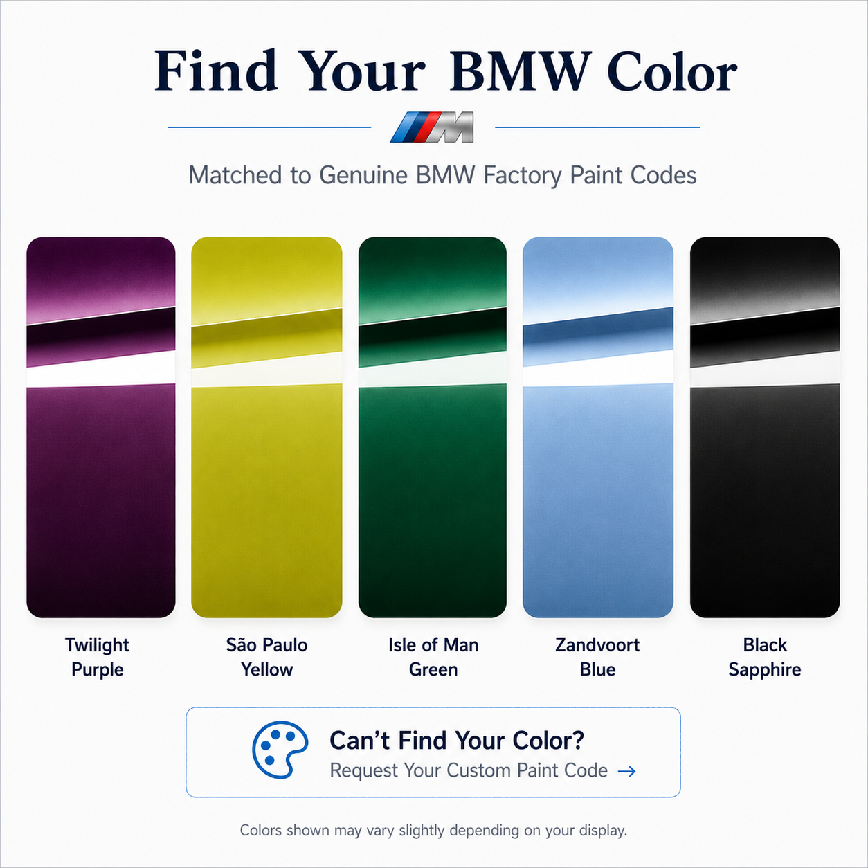 【ColorSync】BMW Original Color Code Custom Key Fob Shell | 50th Anniversary Edition Sprayer Studio