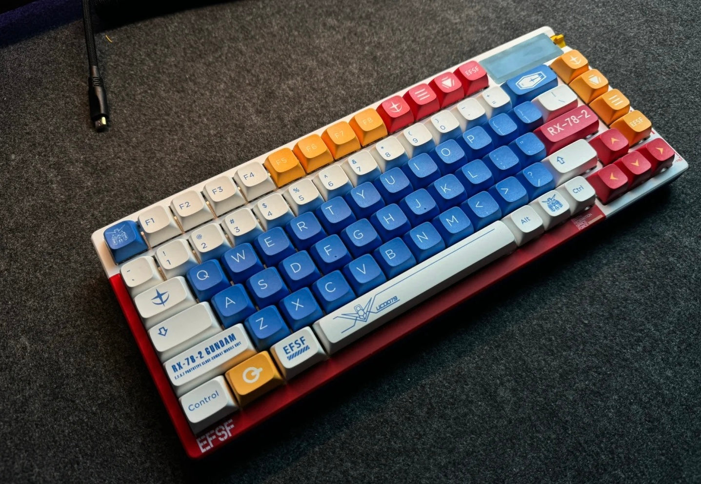 Keyboard theme pattern color modification